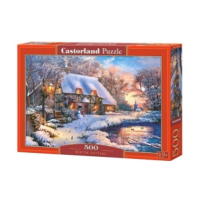 Puzzle 500 peças - Cabana Inverno