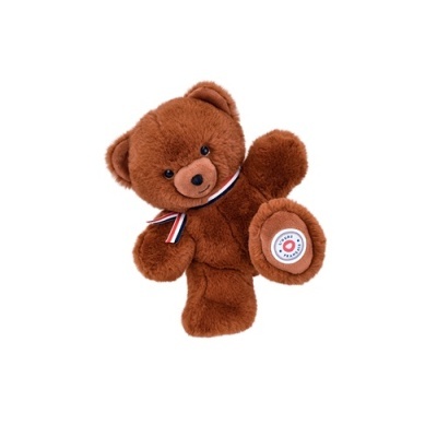 Urso de Peluche Francês Articulado Castanho 25cm