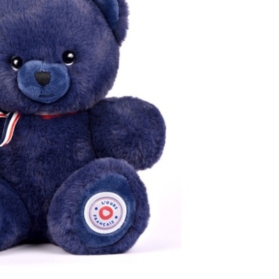 Urso de Peluche Francês Articulado Azul 25cm