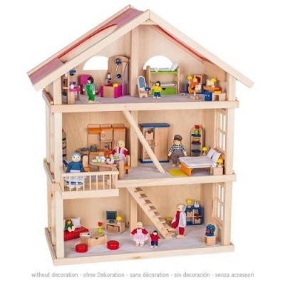 Casa de Bonecas com 3 Andares