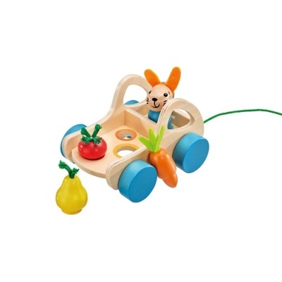 Verdurino - Carrinho de frutas e legumes p/ puxar e encaixar