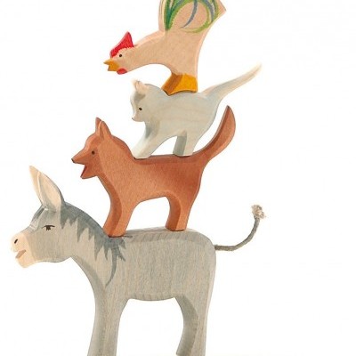 Burro em Madeira Ostheimer (Músicos de Bremen)