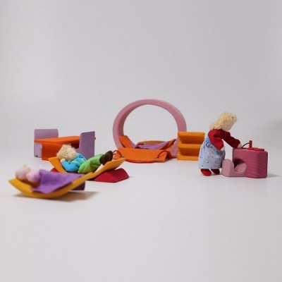 Casinha Rosa Laranja Grimm's