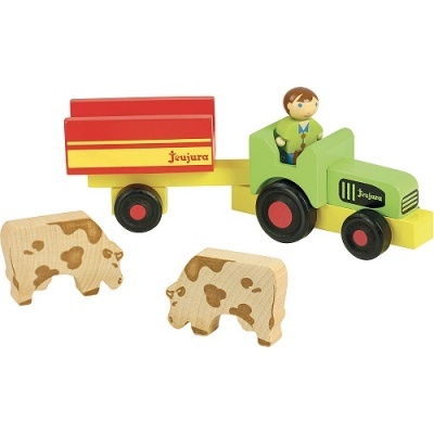 Trator com reboque em Madeira