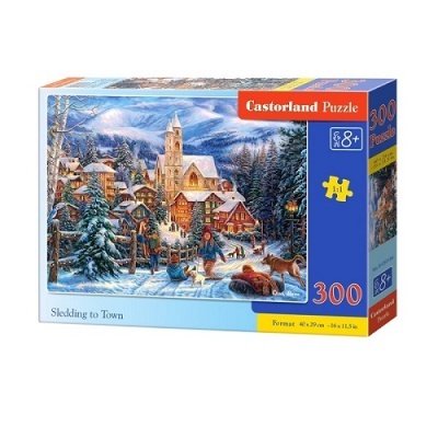 Puzzle 300 peças - Vila no Inverno