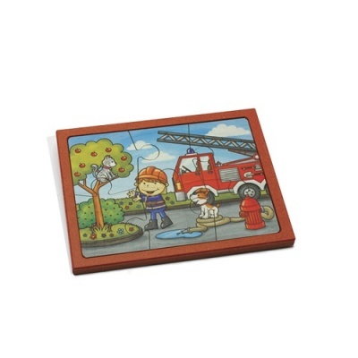 Puzzle em Madeira 6 peças - Bombeiros