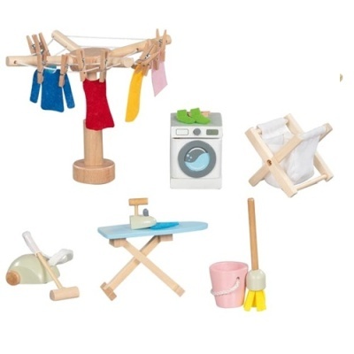 Acessórios para Casa de Bonecas - P/ Lavandaria