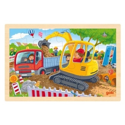 Puzzle 24 peças - Escavadora
