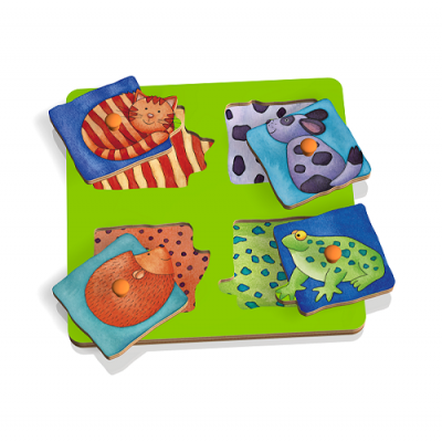 Puzzle de Encaixe Jardim