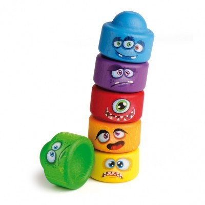 Torre de Encaixe Monstros - Baloiça em Madeira