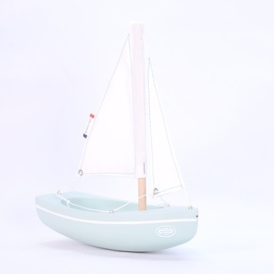 Barquinho de Madeira Le Sloop - Verde Água
