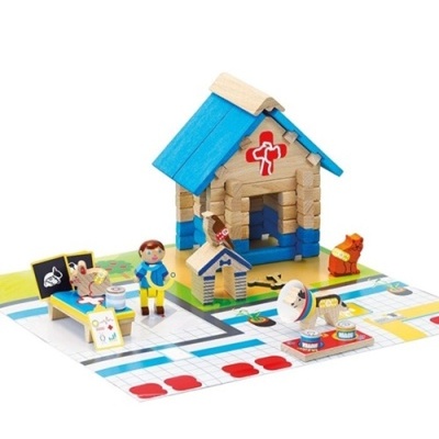 Casa do Veterinário - Construção em Madeira com 60 Peças