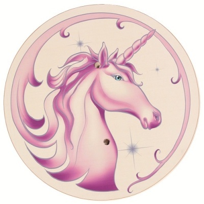 Escudo com Unicórnio em Madeira