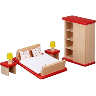 Quarto de Casal para Casa de Bonecas Basic