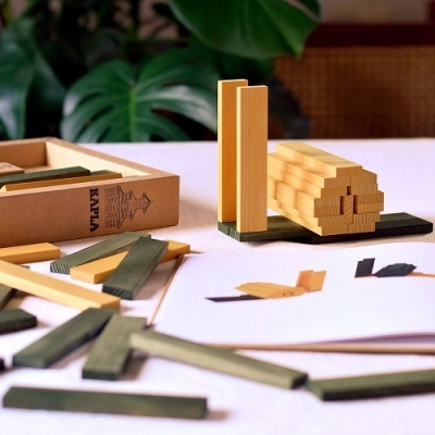 Kapla Cores Amarelo/Verde c/Livro