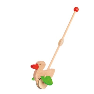 Pato de Empurrar de madeira