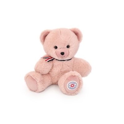 Urso de Peluche Francês Articulado Rosa 25cm