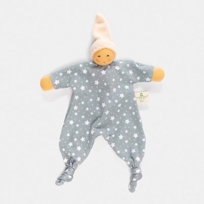Doudou Orgânico Estrelinhas Azul Turquesa