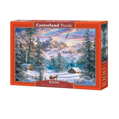 Puzzle 1000 peças - Christmas Mountain