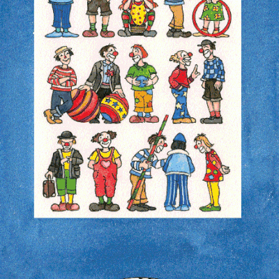 Postal Animado - Aniversário Palhaços