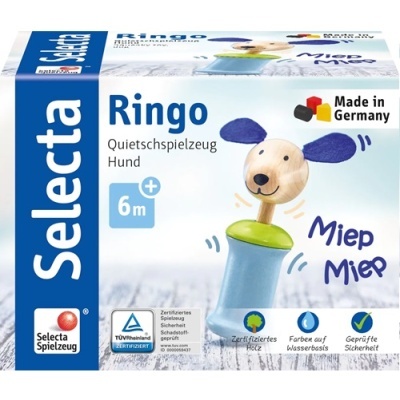 Ringo - brinquedo de agarrar em Madeira c/ Buzina