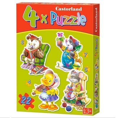 Puzzle 4x - Animais Lazer