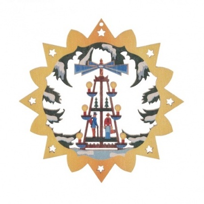 Enfeite para Árvore de Natal - Pirâmide Natalícia