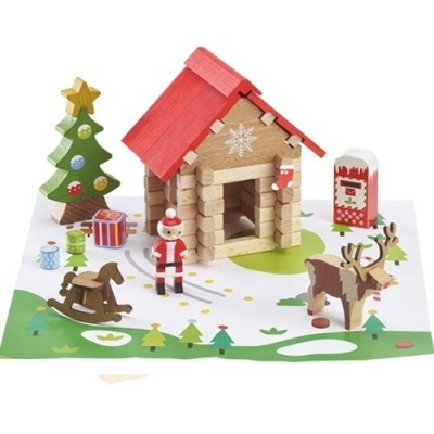 Cabana do Pai Natal - Construção com 60 Peças