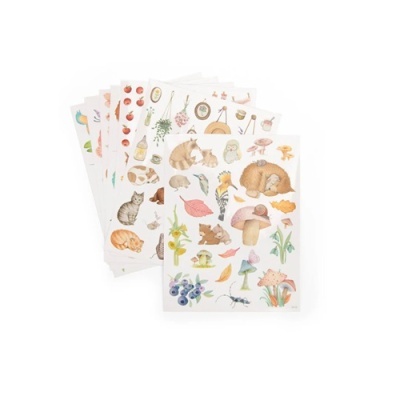 Livro para Colorir c/ Autocolantes Les Rosalies - Moulin Roty