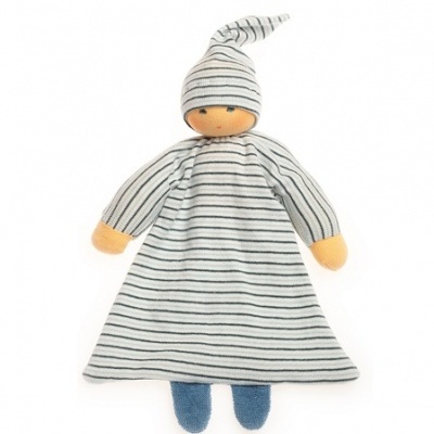 Doudou Orgânico Riscas Azul