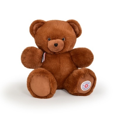 Urso de Peluche Francês Articulado Castanho 35cm