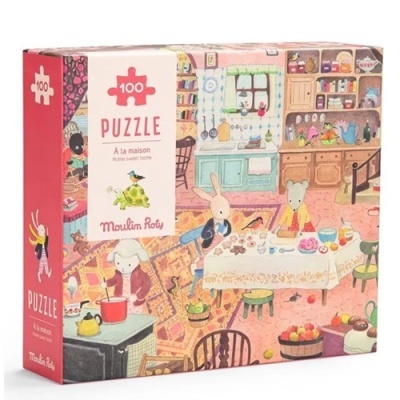 Puzzle de Observação "Em casa" 100 peças