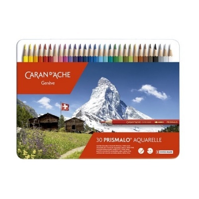 Lápis de Cor Caran D'Ache Prismalo Aguareláveis - Caixa de 30