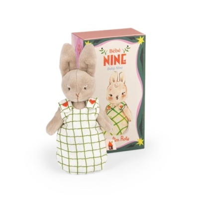 Bebé Nine Les Minouchkas- Coelho de Peluche Moulin Roty