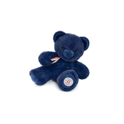 Urso de Peluche Francês Articulado Azul 25cm