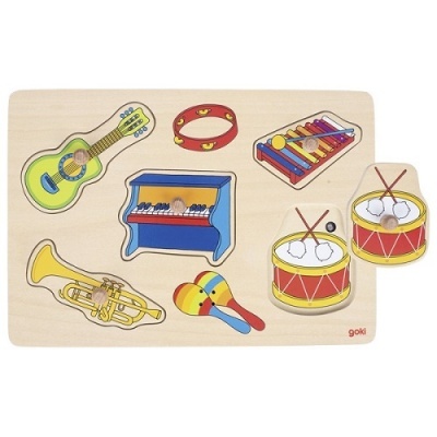 Puzzle de Encaixe Sonoro - Instrumentos Musicais