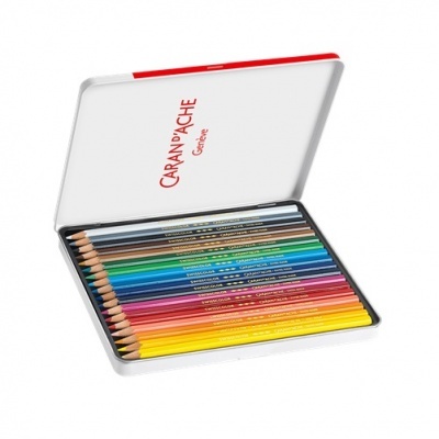 Lápis de Cor Caran D'Ache Swisscolor - Caixa de 18
