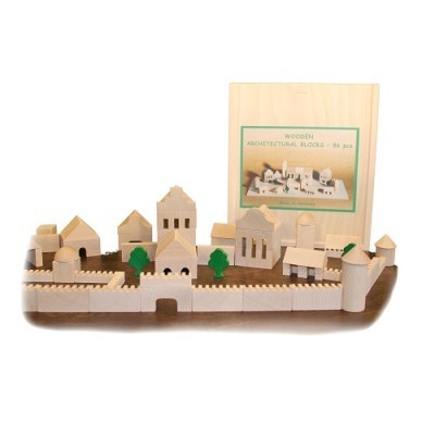 Conjunto de Arquitetura em Madeira - 86 Peças