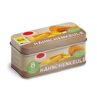 Perna de Frango em Madeira em Lata