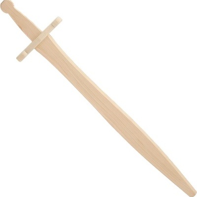 Espada Natural Grande em madeira