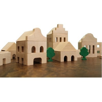 Conjunto de Arquitetura em Madeira - 41 Peças