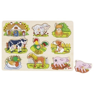 Puzzle de Encaixe Sonoro - Animais da Quinta