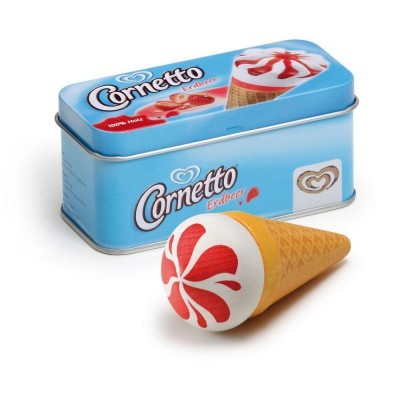 Cornetto Olá em madeira