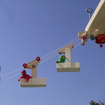 Mini Teleférico com 2 Cabines