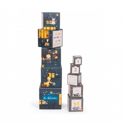 Cubos Empilháveis em Cartão - Les Moustaches