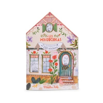 Livro para Colorir c/ Autocolantes Les Minouchkas - Moulin Roty