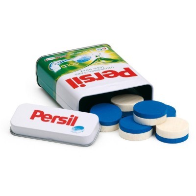 Detergente Persil (Pastilhas) em Madeira em Lata