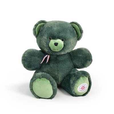 Urso de Peluche Francês Articulado Verde Caqui 35cm
