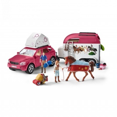 Carro com atrelado para Cavalos Horse Club Schleich