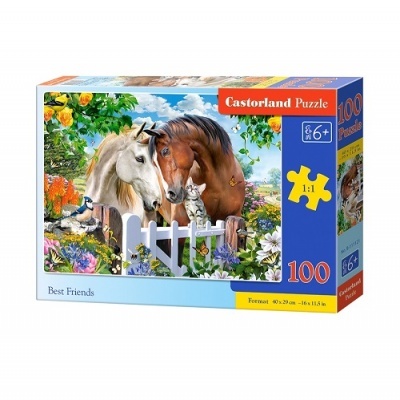 Puzzle 100 peças - Melhores Amigos